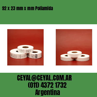 92 x 23 mm x mm Poliamida
