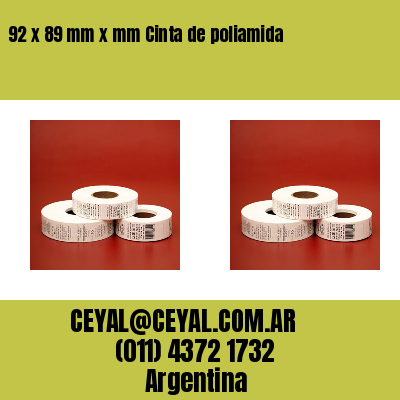 92 x 89 mm x mm Cinta de poliamida