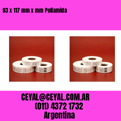 93 x 117 mm x mm Poliamida
