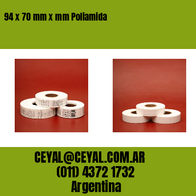 94 x 70 mm x mm Poliamida