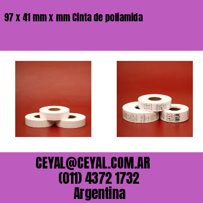97 x 41 mm x mm Cinta de poliamida