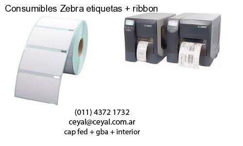 Consumibles Zebra etiquetas ribbon