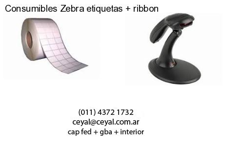 Consumibles Zebra etiquetas   ribbon