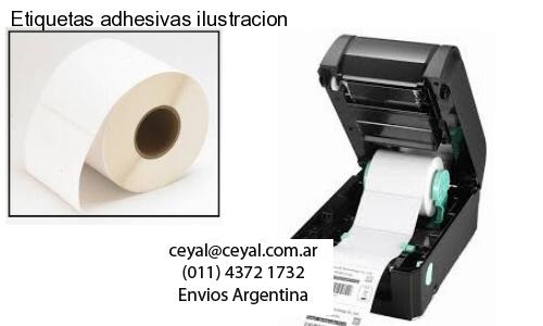 Etiquetas adhesivas ilustracion
