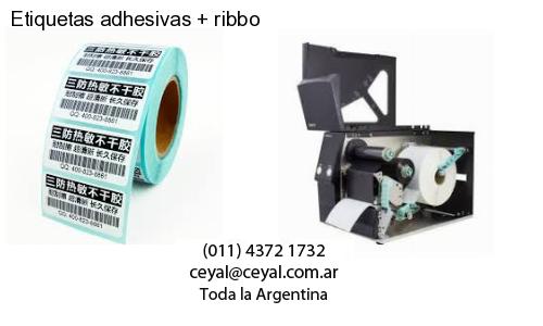 Etiquetas adhesivas   ribbo