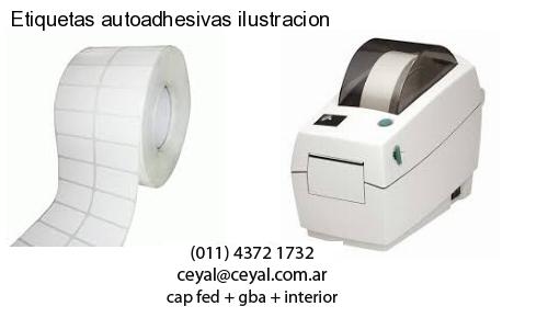 Etiquetas autoadhesivas ilustracion