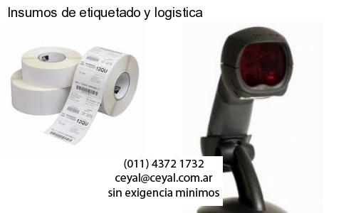 Insumos de etiquetado y logistica