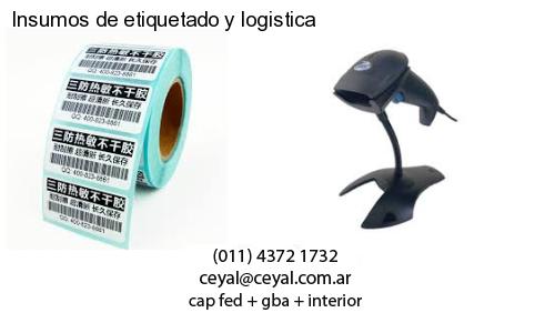 Insumos de etiquetado y logistica