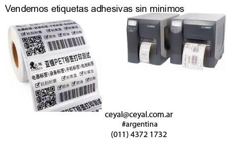 Vendemos etiquetas adhesivas sin minimos