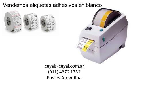 Vendemos etiquetas adhesivos en blanco