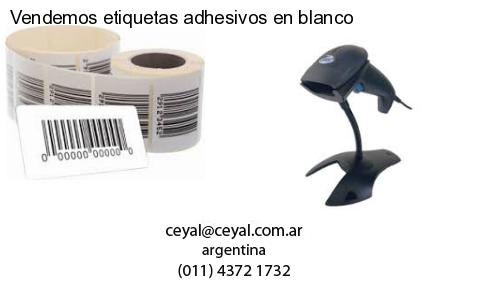 Vendemos etiquetas adhesivos en blanco
