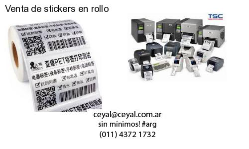 Venta de stickers en rollo