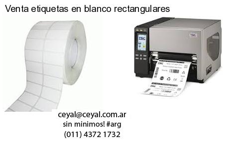 Venta etiquetas en blanco rectangulares