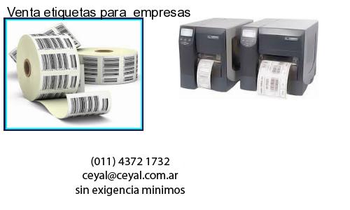 Venta etiquetas para empresas