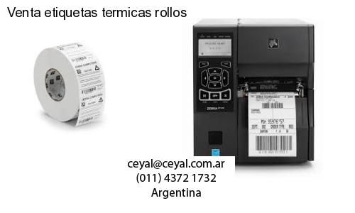 Venta etiquetas termicas rollos