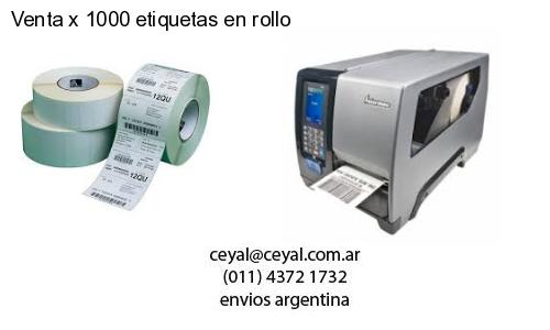 Venta x 1000 etiquetas en rollo