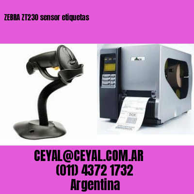 ZEBRA ZT230 sensor etiquetas