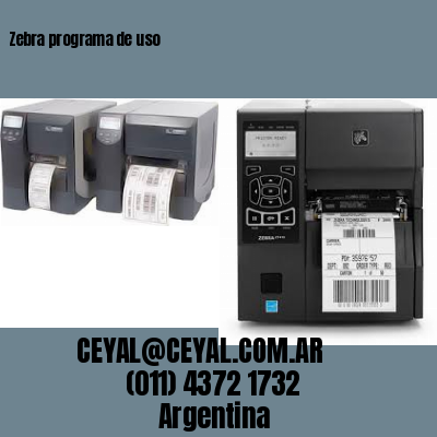 Zebra programa de uso