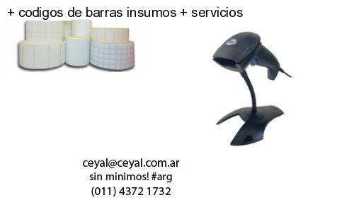 codigos de barras insumos servicios