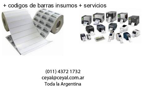 codigos de barras insumos servicios