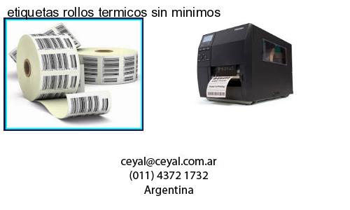 etiquetas rollos termicos sin minimos