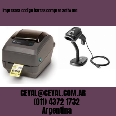impresora codigo barras comprar software