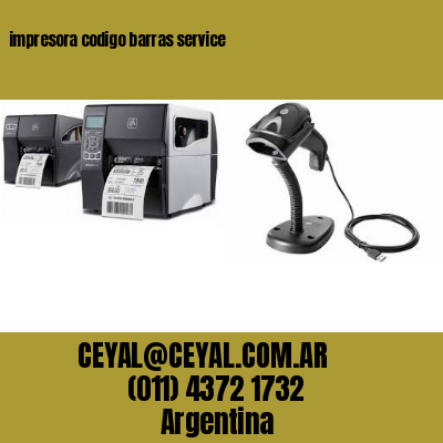 impresora codigo barras service