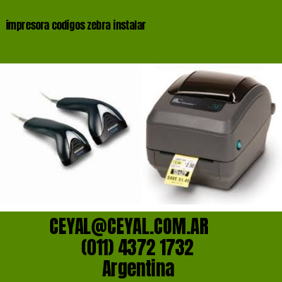 impresora codigos zebra instalar