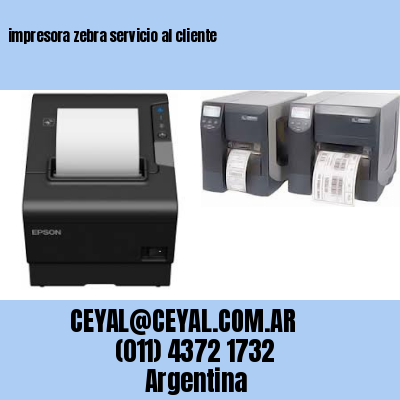 impresora zebra servicio al cliente