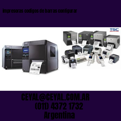 impresoras codigos de barras configurar