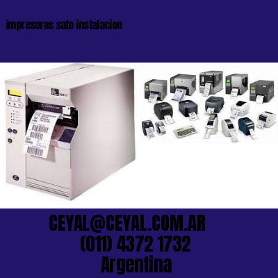 impresoras sato instalacion