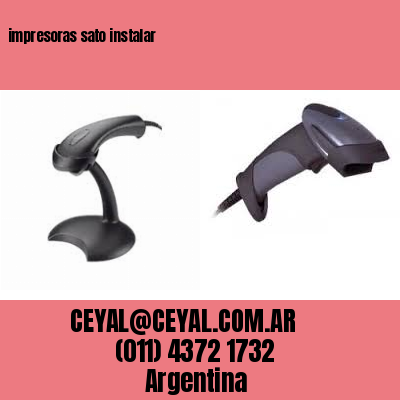impresoras sato instalar