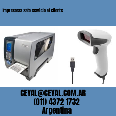 impresoras sato servicio al cliente
