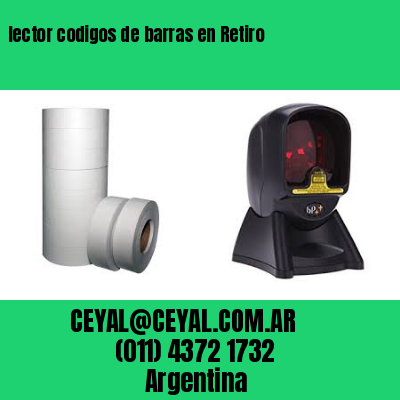 lector codigos de barras en Retiro