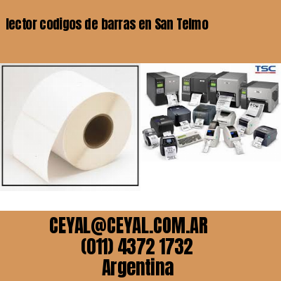 lector codigos de barras en San Telmo