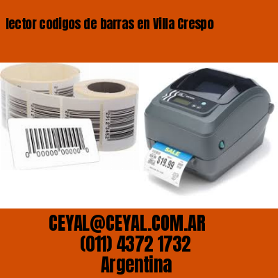 lector codigos de barras en Villa Crespo