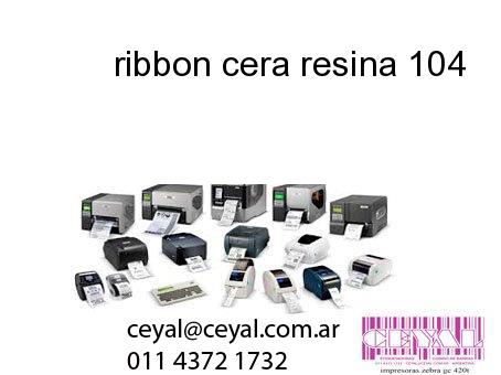 ribbon cera resina 104