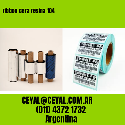 ribbon cera resina 104