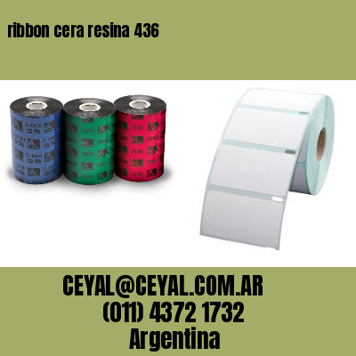 ribbon cera resina 436