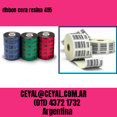 ribbon cera resina 455