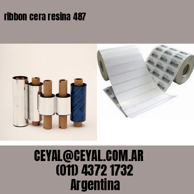 ribbon cera resina 487
