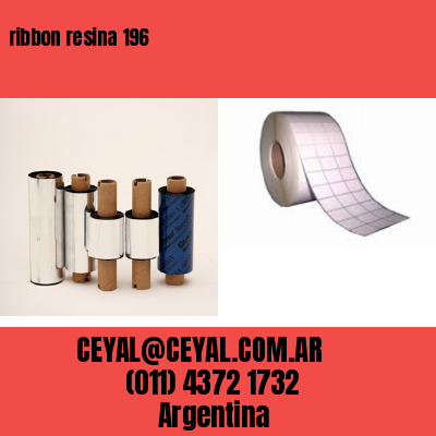 ribbon resina 196