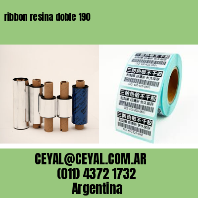 ribbon resina doble 190