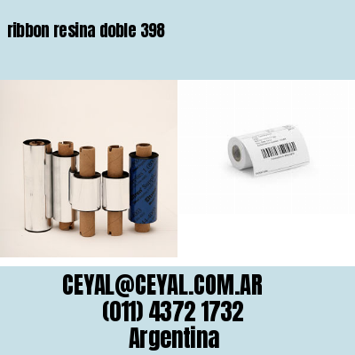 ribbon resina doble 398