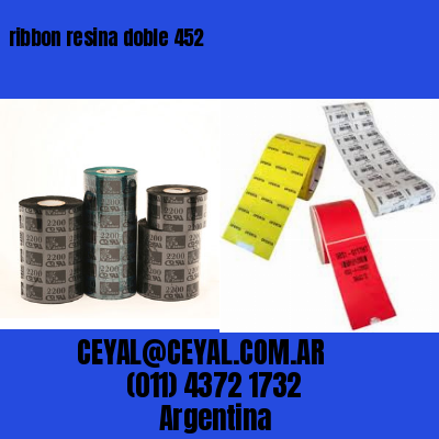 ribbon resina doble 452