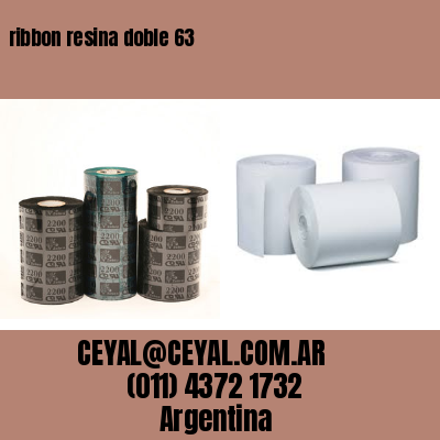 ribbon resina doble 63