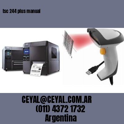 tsc 244 plus manual