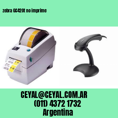 zebra GC420t no imprime