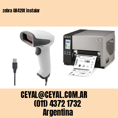 zebra GK420t instalar
