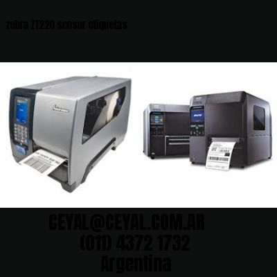 zebra ZT220 sensor etiquetas
